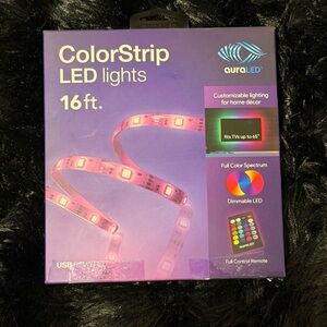 AuraLED ColorStrip LED Lights 16ft RGB USB Remote